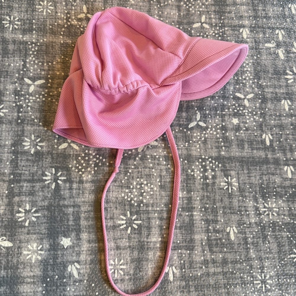 Green Sprouts baby Sun Hat UPF in pink, size 0-6 Months - Picture 4 of 4